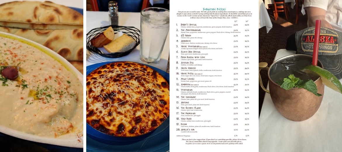 Bobby's Downtown Menu